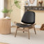Chaise d'appoint en similicuir Arrielle