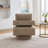 29.12" W Pillow Back Hollow Arm Swivel Accent Armchair-1070460328