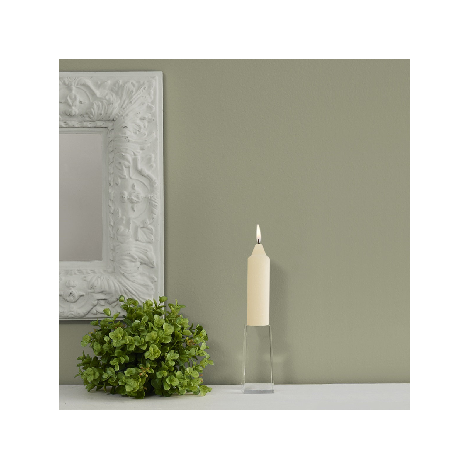 Unscented Taper Candle, Ivory