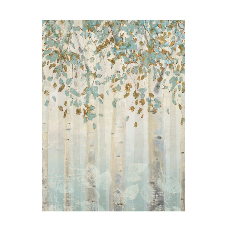 Dream Forest I Birch Tree Landscape Canvas Art
