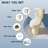 Compact Tall Toilet 17" ADA Comfort Chair Height Seat for Seniors, 1.28 GPF Single Flush Bone, MAP 1000g-110223144
