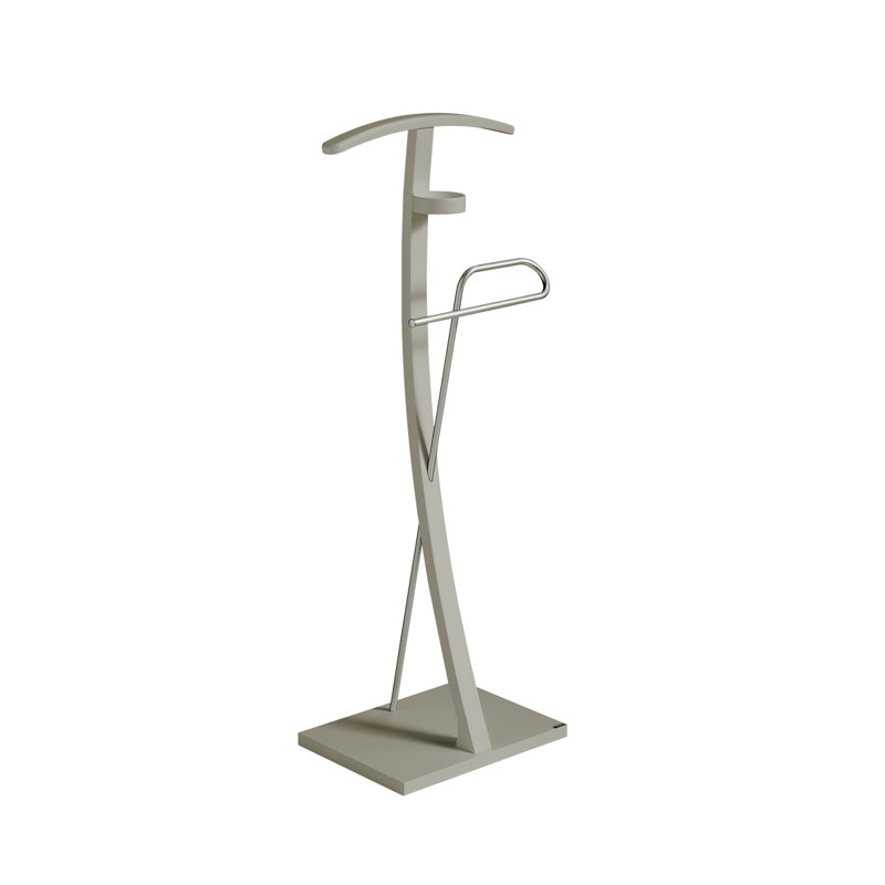 Twigg Metal Freestanding 1 - Hook Coat Rack, Taupe
