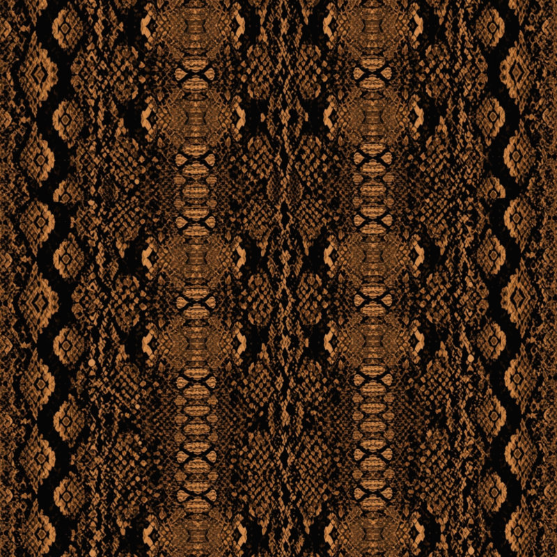 Couvertures à texture de peau de serpent, L 50 po x H 60 po, Brun foncé / noir