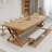 Brown Rectangular Solid Wood desk-787775532