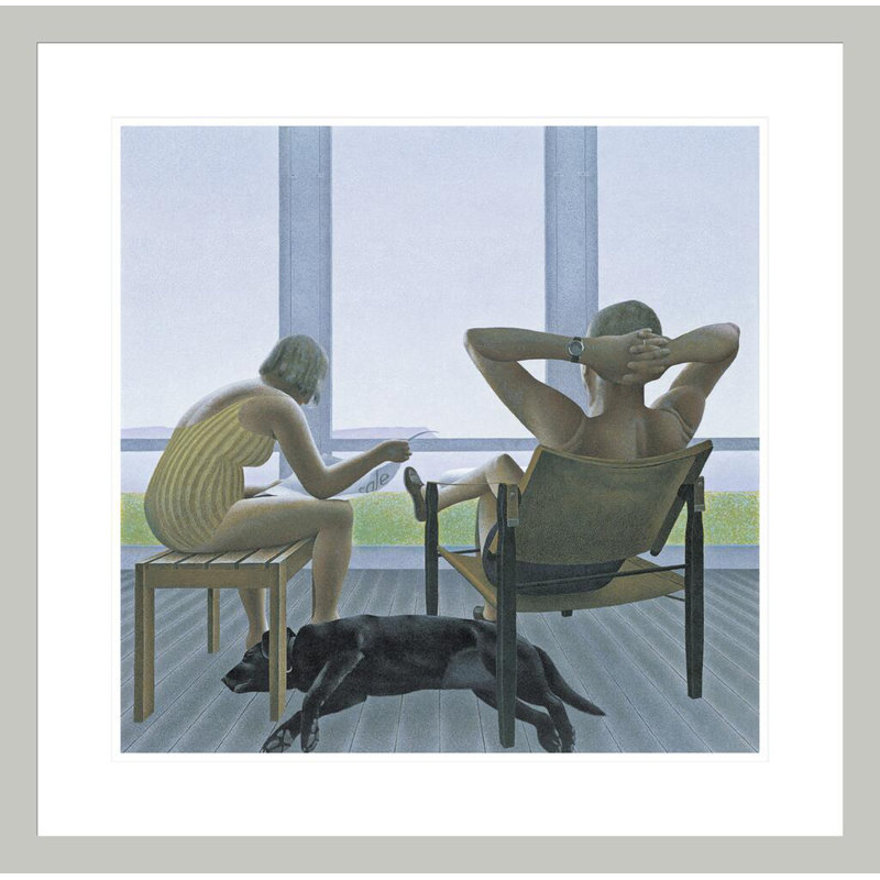 «Veranda» par Alex Colville - estampe numérique encadrée, H 23,5 po x l 23,82 po
