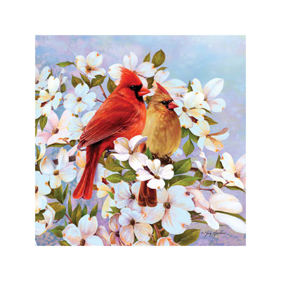 " Cardinal Pair And Dogwoods " by Greg & Company