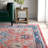 Daubert Oriental Navy/Red Area Rug-1951078761
