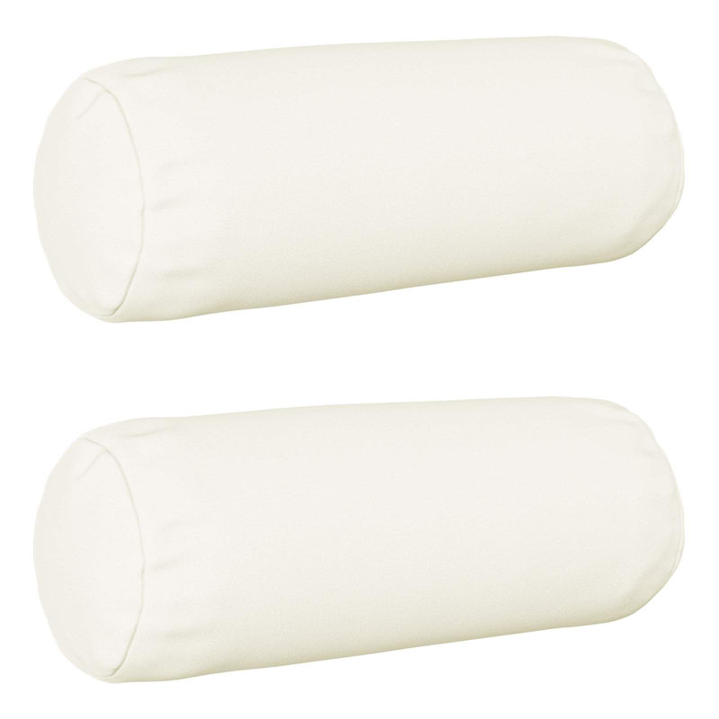 Cushion, Cylinder 40cm H x 15cm W, White