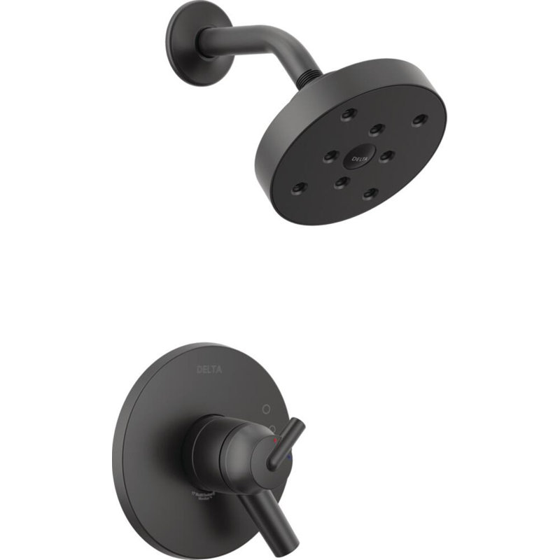 Trinsic 17 Series Dual-Function Shower Faucet Set, H20kinetic Shower Handle Trim Kit, Matte Black