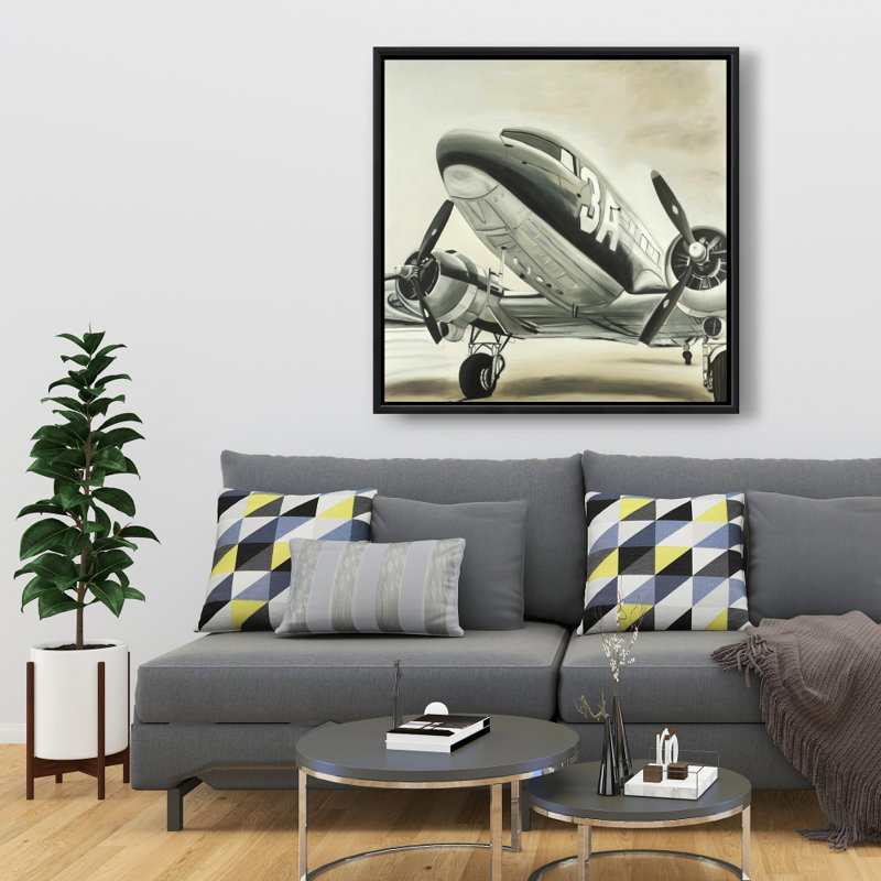 "Rétro avion" sur toile