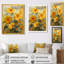 «Yellow Green Sun Morning Glory V - Morning Glory», reproduction d'art murale-2054795903-2054795875