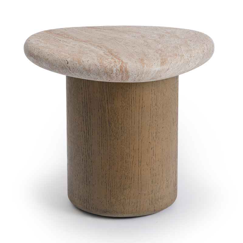 Table gigogne Marbello, Faux Travertine
