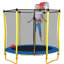 Trampoline pour enfants - Mini trampoline pour tout-petits d'extérieur et d'intérieur avec enceinte, panier de basketball et ballon inclus