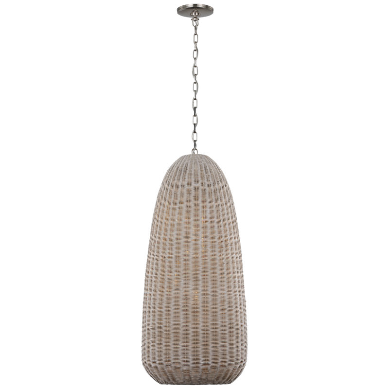 Kokomo Pendant by Chapman & Myers, Ash, Polished Nickel, 44.25" H x 20" W x 20" D