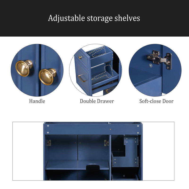 [Cabinet seulement] Meuble-lavabo de 36 po (lavabo non inclus)