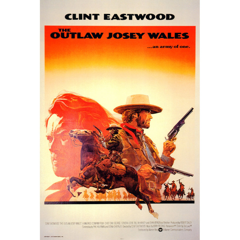 Outlaw Josey Pays de Galles, H 24 po x l 16 po