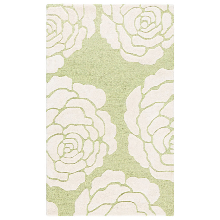 Cannen Hand Tufted Wool Floral Rug