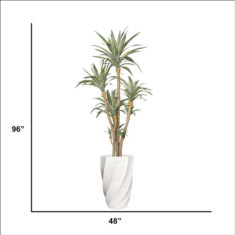 Agave artificiel en pot 96 po
