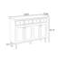 Banc de rangement blanc en bois manufacturé