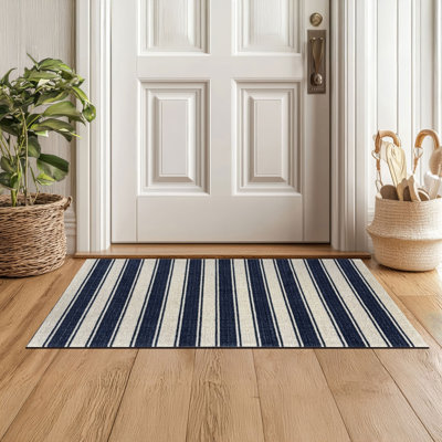 Tapis bleu marine Cottage Cottage