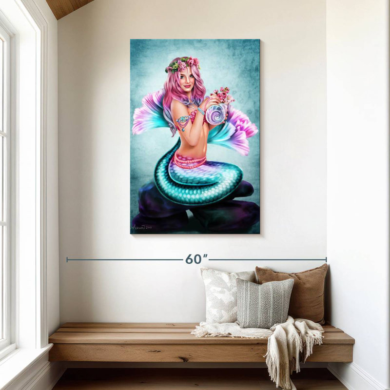 Kelan Mermaid Spring Flowers, 45" H x 30" W