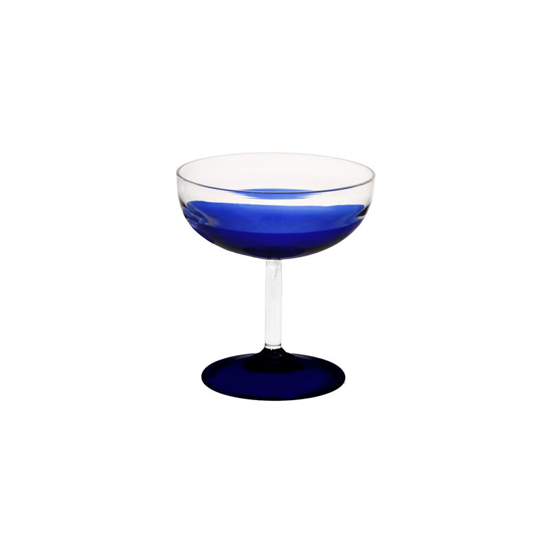 Verre borosilicaté 6 oz., Bleu
