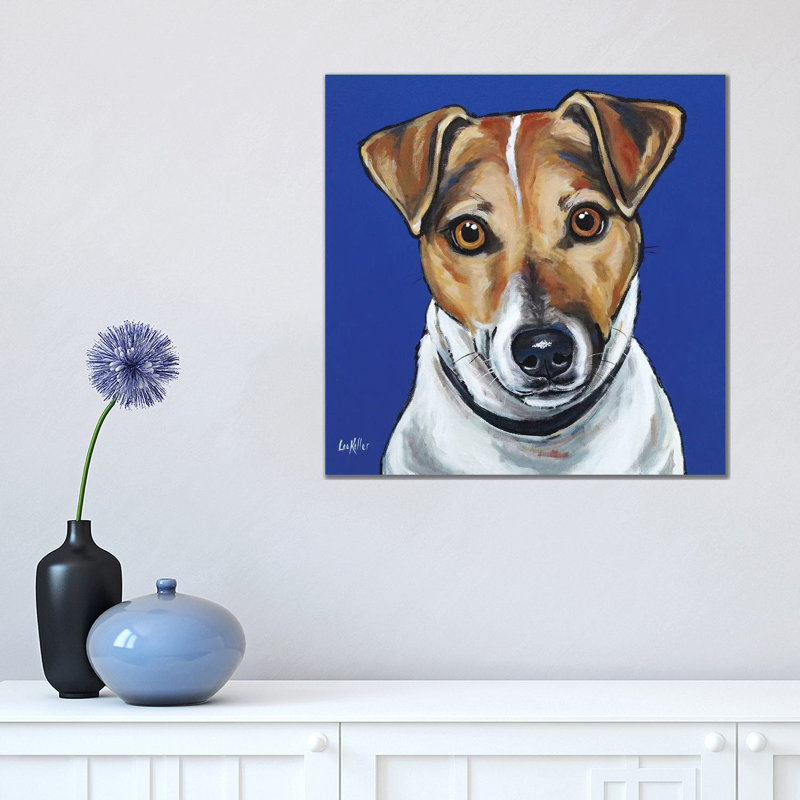 Jack Russell - Buster by Hippie Hound Studios - Wrapped Canvas Gallery-Wrapped Canvas Giclée, 45.72 cm H x 45.72 cm W