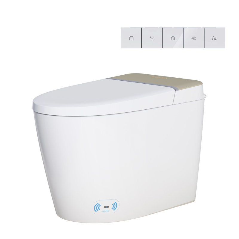 Toilette de bidet allongée 1,27 gallons GPF (siège inclus)