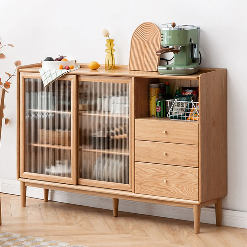Simple Solid Wood Sideboard for Small Spaces