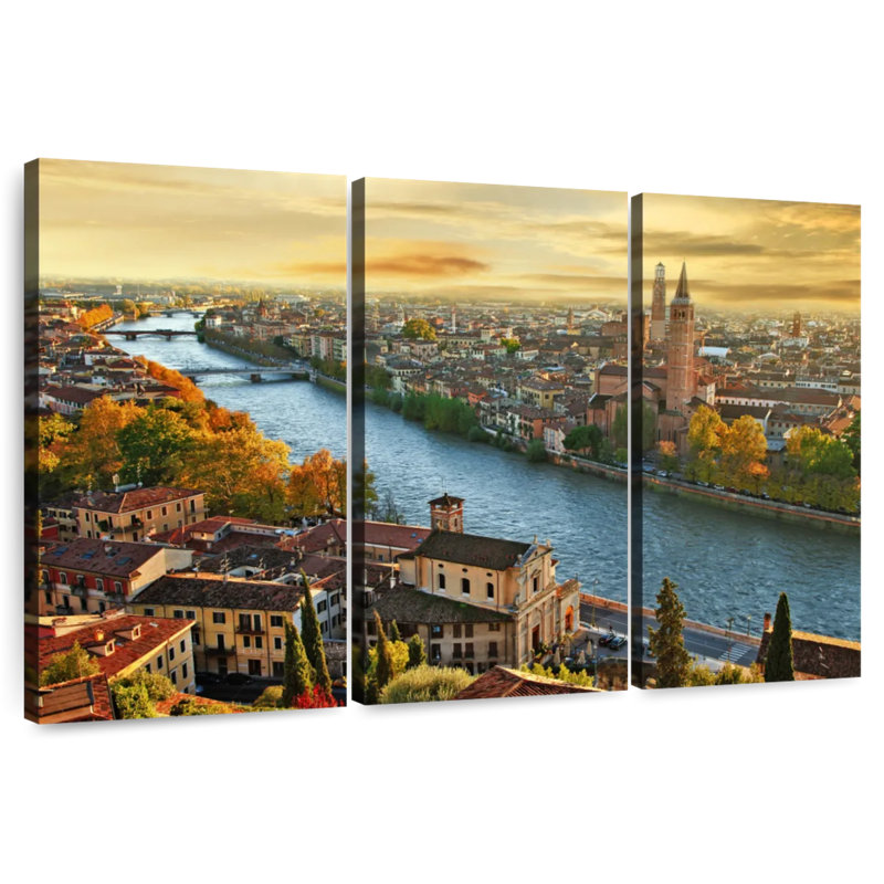 Sebbie Romantic Verona Sunrise, 36" H x 57" W