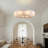 10-light Dimmable Round Alabaster Chandelier