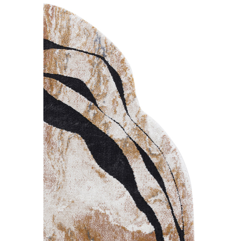 Tapis abstrait Contour 303 Performance, Nouveauté 5 pi 5 po x 7 pi 6 po
