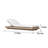 Outdoor Recliner Wood Frame Adjustable Back Outdoor Teak Wood Chaise Lounge , Cushion Included