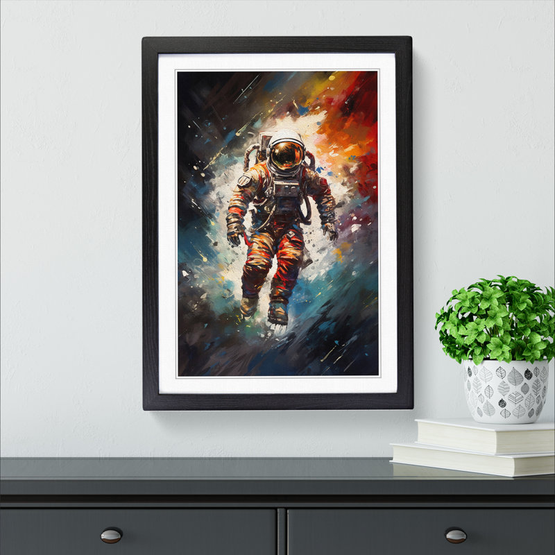 Single Picture Frame Print on Wood, Black Framed, 64cm H x 46cm W