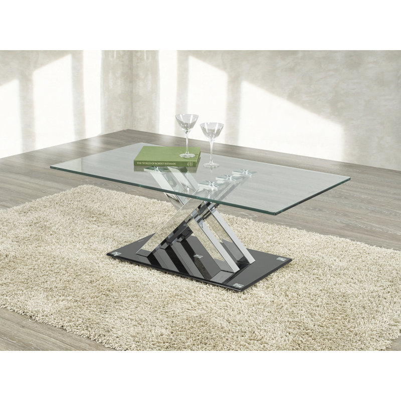 Table basse - Argent / Noir
