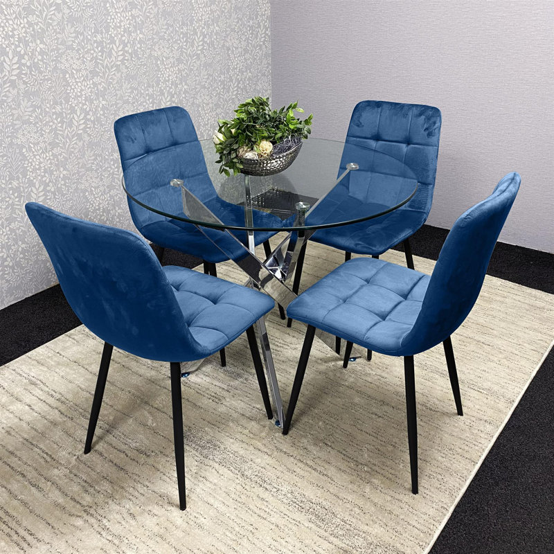 Aggappora 4 - Person Dining Set, Blue