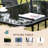 Jovannie Rectangular 6 - Person 55" Long Dining Set with Umbrella-1716973100