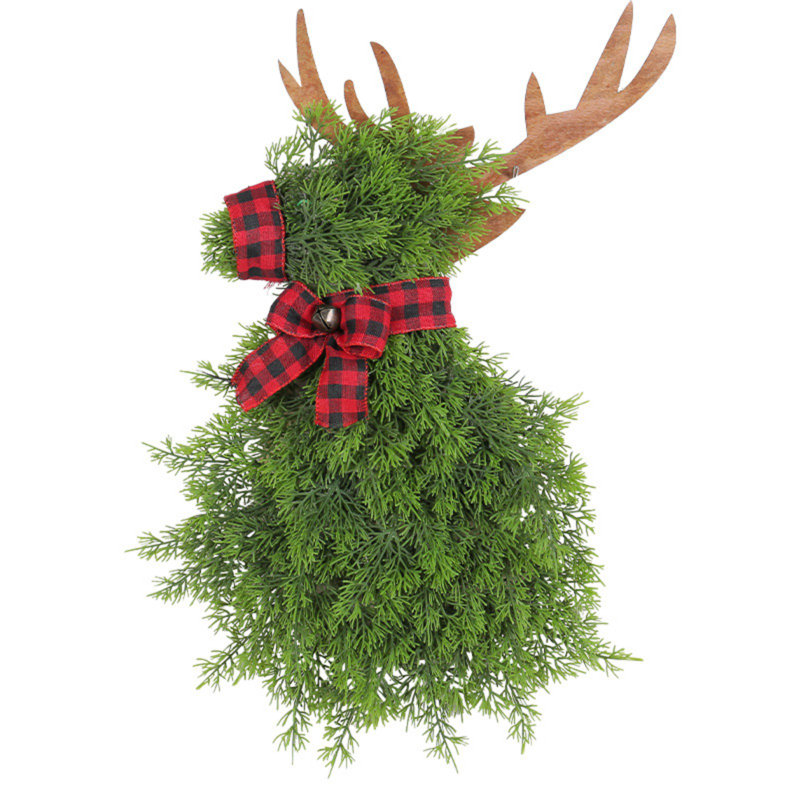 Décoration de Noël porte de Noël en élan