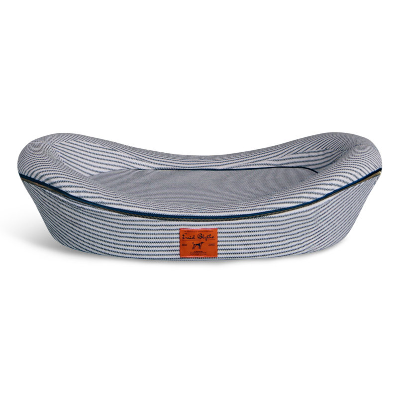  Lit orthopédique pour chien - Mousse à mémoire de forme, tiques de sang bleu, Petit (H 6 po x l 21 po x P 29 po)
