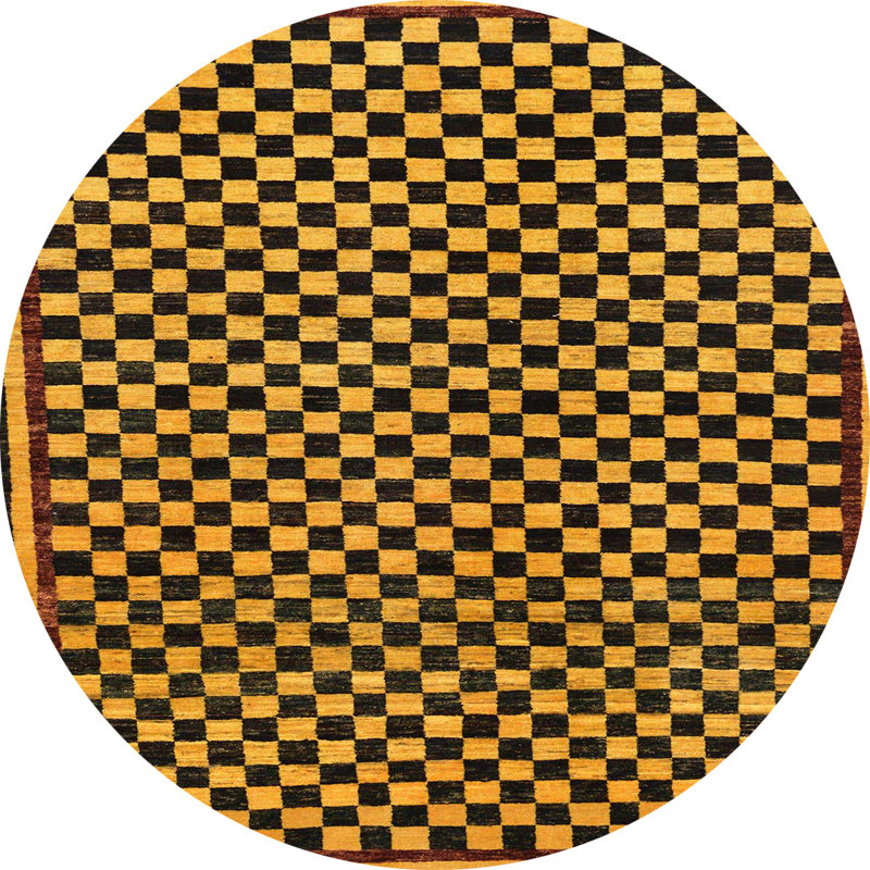 Finnegan Abstract Indoor Rug, Round 3'