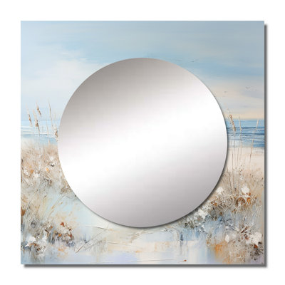 Amasya - Décoration murale grand miroir bord de mer pour bord de mer Coastal Ocean