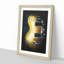 'Aged Electric Guitar' - Picture Frame Graphic Art Print-56856456-56856457