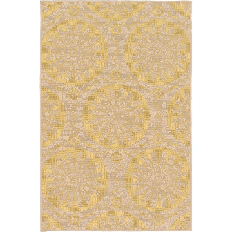 Tapis de véranda d'extérieur couleur soleil, Rectangle 2 pi 2 po x 3 pi