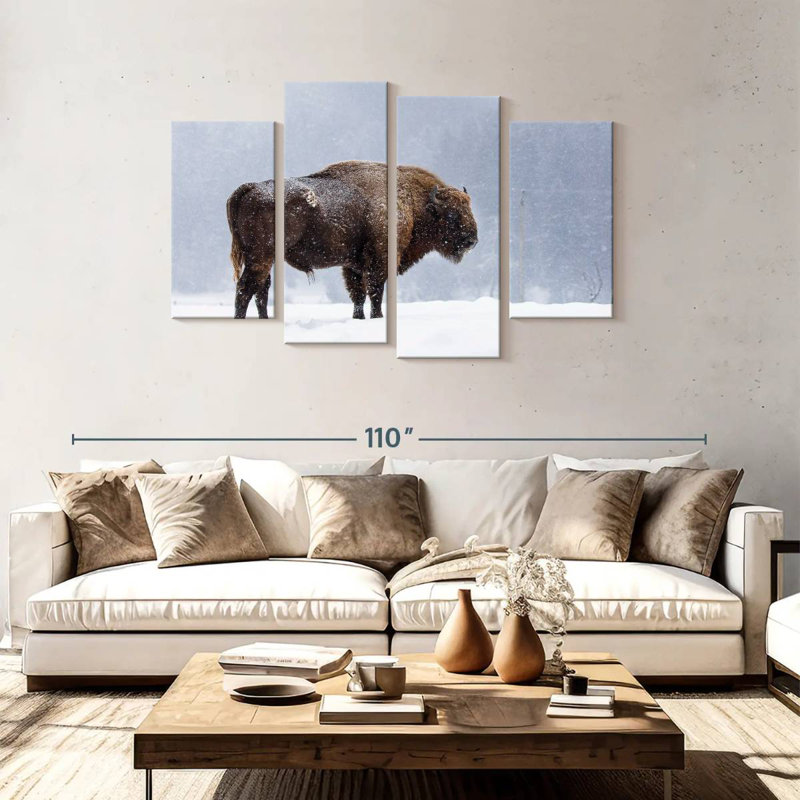 Brampt Romanian Bison, 48'' H x 75'' W