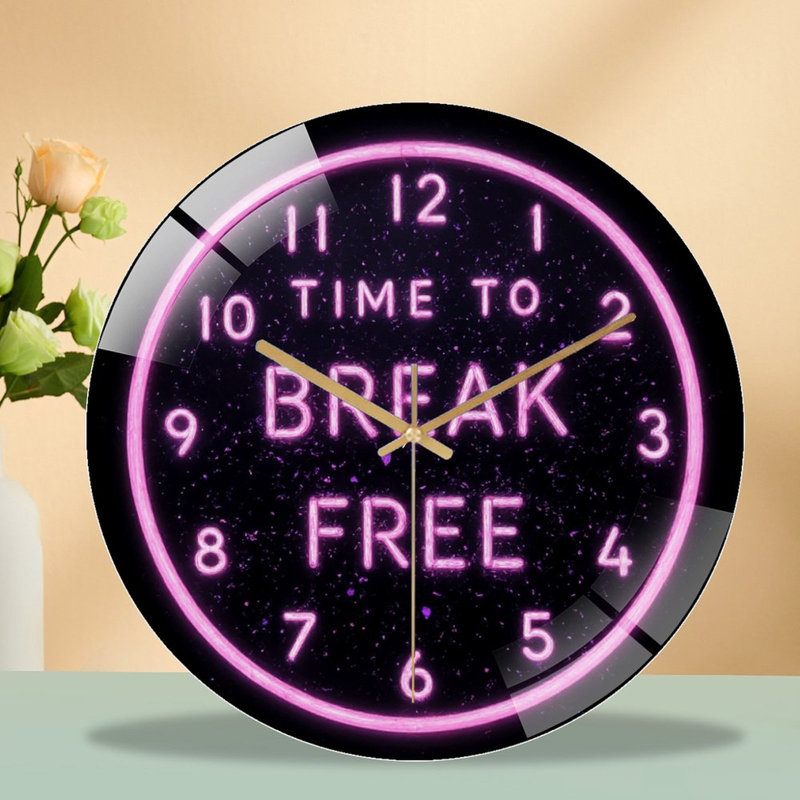 Horloge murale horloge murale en verre