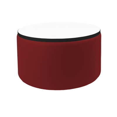 Pro Series Upholstered 30" Round Dry-Erase Ottoman Table 18" Height