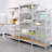Avalie Stainless Steel Height -Adjustable Shelving Unit-291688917