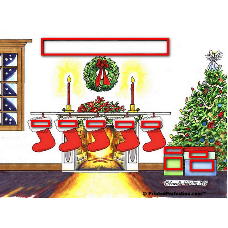 Ornement de Noël personnalisable 5 pièces, Oui