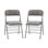 Ensemble de 2 chaises pliantes empilables Kenidie