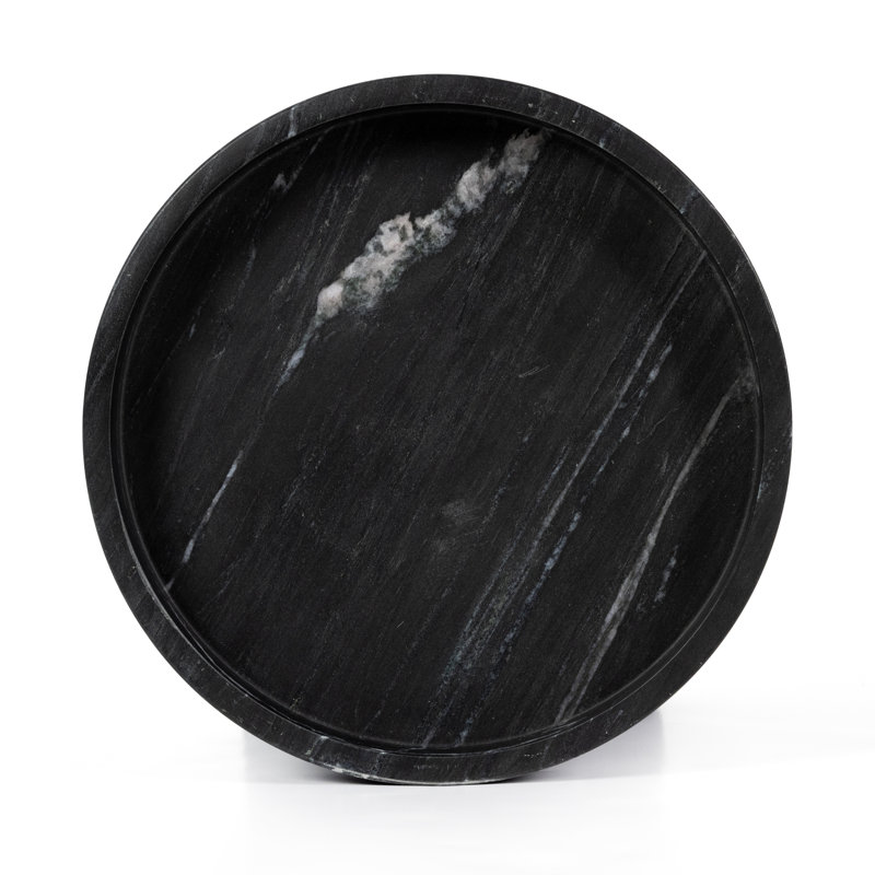 Kanto Marble Decorative Bowl, Tumbled Rust